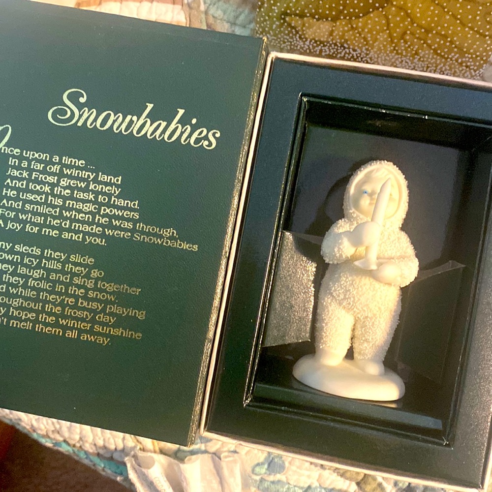 Department 56 SNOWBABIES “Just one Little candle” figure ceramic in box